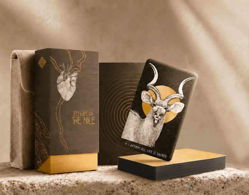 Echoes of the Nile — box, cards and pouch